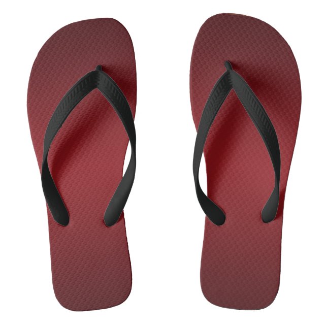 Gradient Red Burnt Henna Flip Flops (Fußbett)