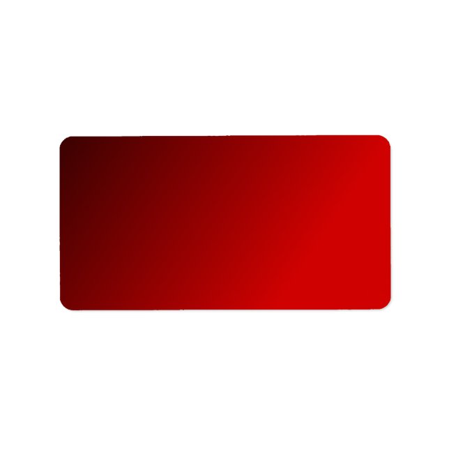 Gradient Red Lable Adressaufkleber (Vorne)