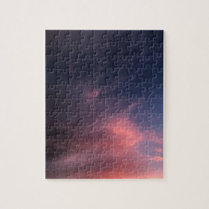 Gradient Rosa Himmel Foto Wolken Puzzle