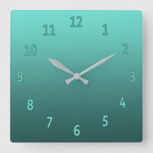 Gradient schlicht farbig Aquamarin