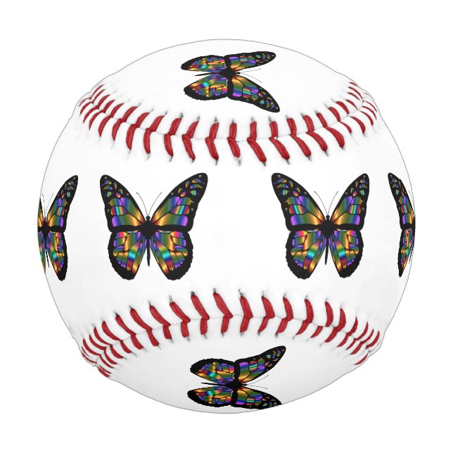 Gradient-Schmetterling-Cartoon Baseball (Vorderseite)