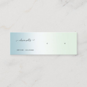 Gradient Script Earring Display Mini Visitenkarte