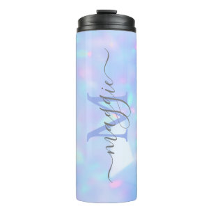 Gradient Script Monogram Thermal Tumbler Thermosbecher