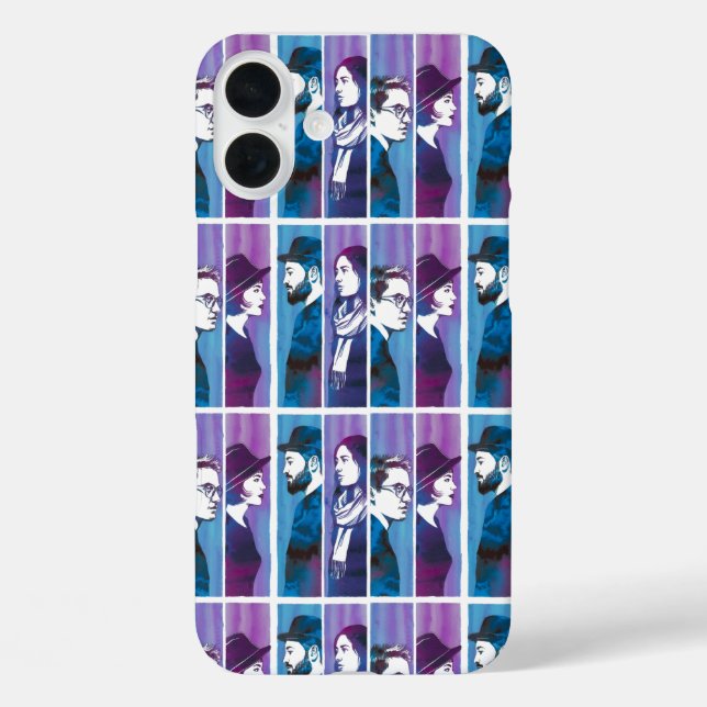 Gradient Silhouette Quartett Case-Mate iPhone Hülle (Rückseite)