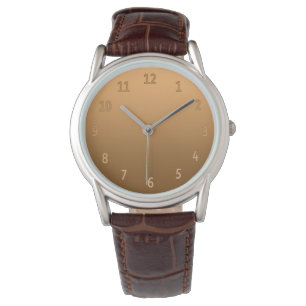 Gradient Simple Colorful Golden Armbanduhr
