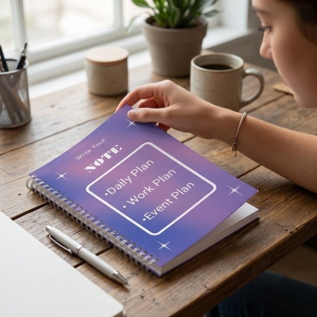 Gradient-Stern-Planer Notizbuch Planer (Von Creator hochgeladen)