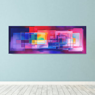 "Gradient Symphony" Moderne Abstrakte Kunst Leinwanddruck