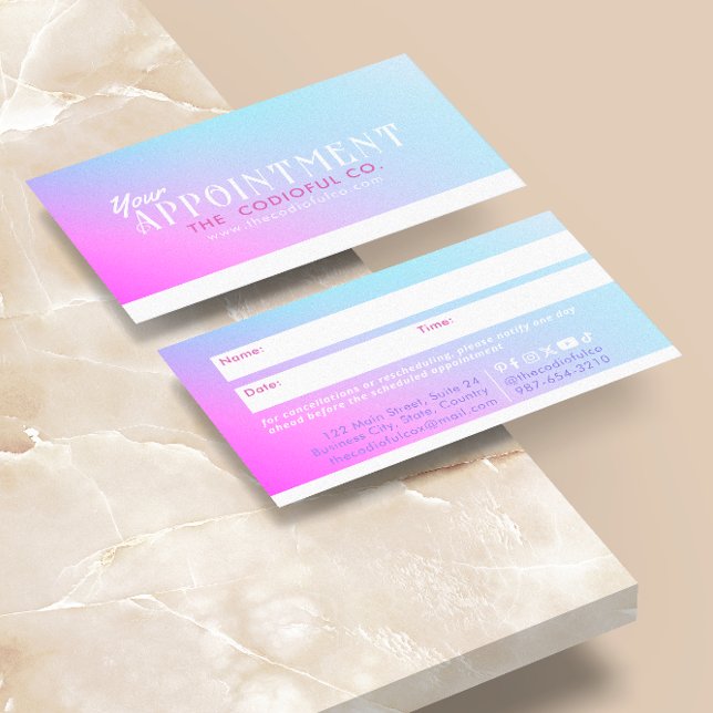Gradient Termin Card Treuekarte (Von Creator hochgeladen)