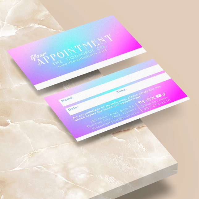 Gradient Termin Card Treuekarte (Von Creator hochgeladen)