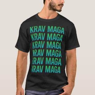 Gradient Text Krav Maga T-Shirt