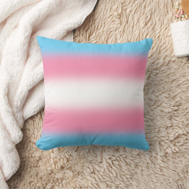 Gradient Transgender Prilag - Trans Flag Kissen (Decke)