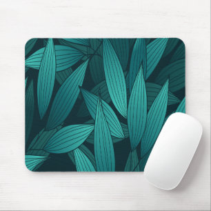 Gradient tropische Blätter Mousepad