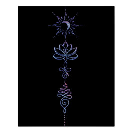 Gradient Unalome Group  Poster