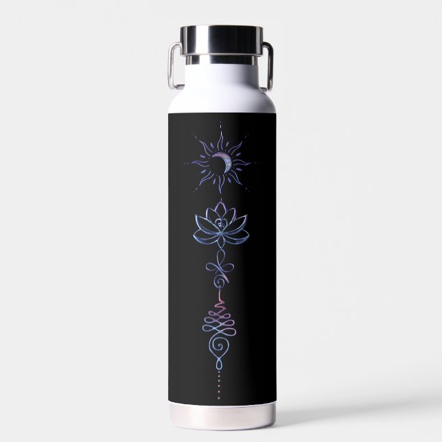 Gradient Unalome Gruppe  Trinkflasche (Vorne)
