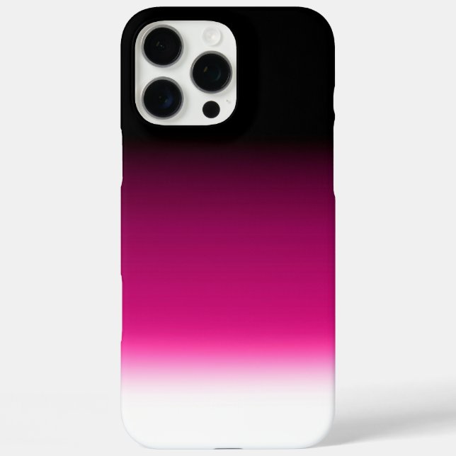 Gradient weiß rosa burgunder Case-Mate iPhone hülle (Rückseite)
