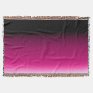 Gradient weiß rosa burgunder decke