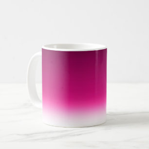 Gradient weiß rosa burgunder kaffeetasse