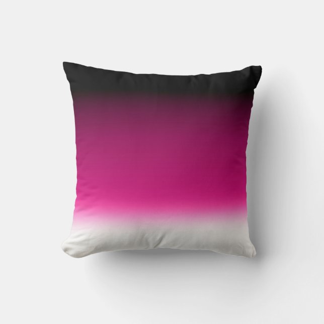 Gradient weiß rosa burgunder kissen (Vorderseite)