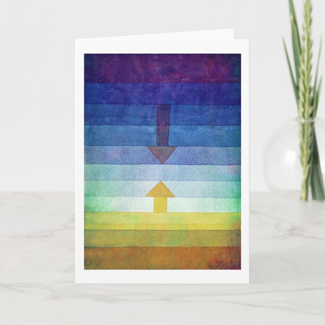 Gradient with Arrow, Paul Klee Karte (Vorderseite)