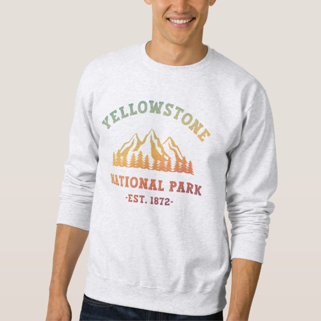 Gradient Yellowstone Nationalpark Val Corippo Sweatshirt (Vorderseite)