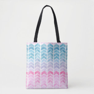 Gradient Zickzack: Watercolor Herringbone-Muster.