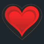 Gradienten ROTE LIEBE HERZ   Ihr Text und Ihre Ide Herz-Aufkleber<br><div class="desc">Hübsch Hearts von EDDA Fröhlich / EDDArt | Glückliches Gefühl für Geschenke in der Liebe | Für weitere Produkte & Designs können Sie mich kontaktieren: contact@eddart.de oder schauen Sie hier: www.zazzle.com/prettypatternarts* und hier: www.zazzle.com/eddartshop* und hier: www.zazzle.de/eddartiful*</div>