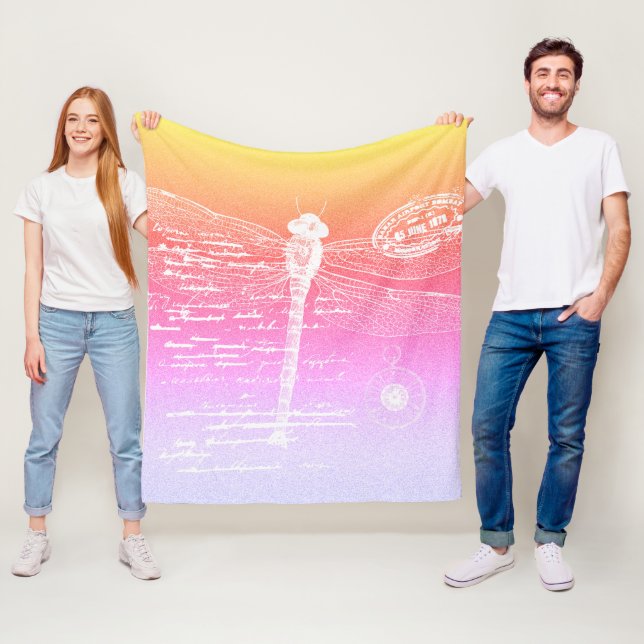 Gradientendragonfly Fleecedecke (Beispiel)