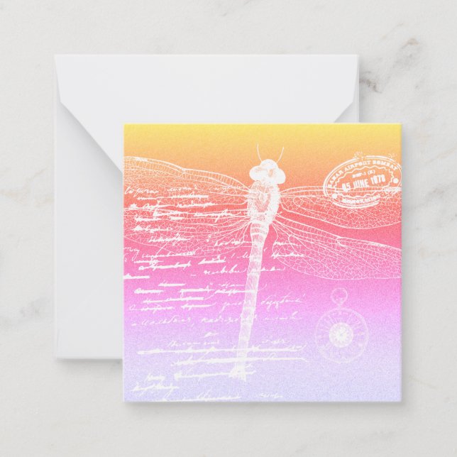 Gradientendragonfly Mitteilungskarte (Vorderseite)