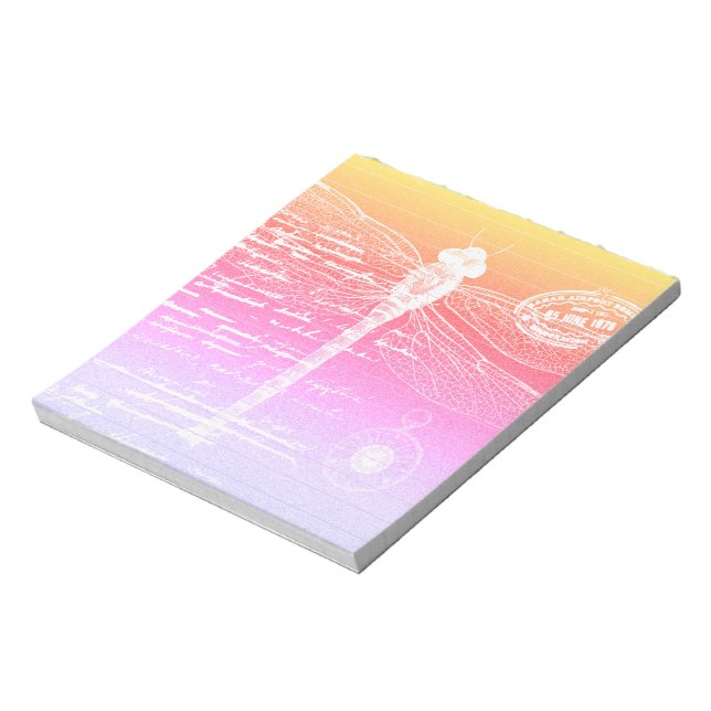 Gradientendragonfly Notizblock (Rotiert)
