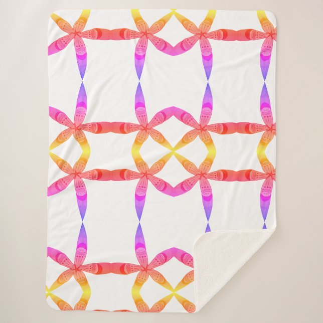 Gradiententropen Blume Sherpadecke (Vorderseite)