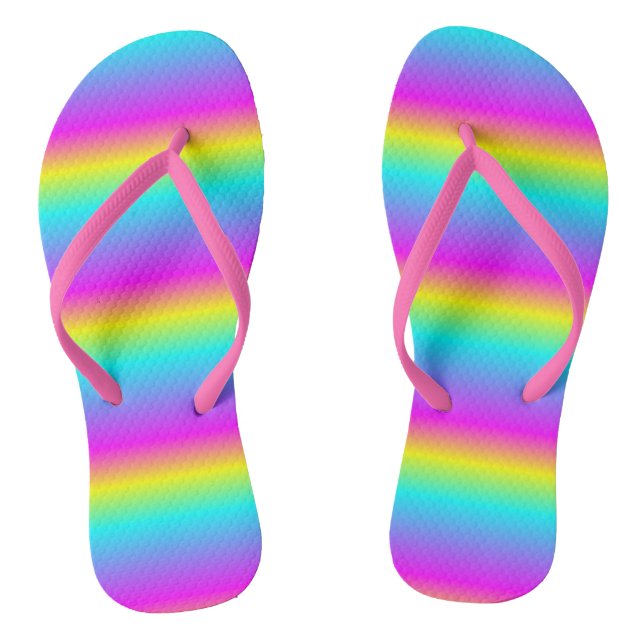 GRADIENTES MOTIF DER FLAGFARBEN DES RAINBOW FLIP FLOPS (Fußbett)