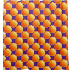 Gradients Dots - orange + Ihr Rücken. Idee Duschvorhang