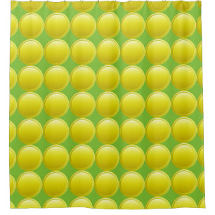 Gradients Dots - Zitronengelb + Ihr Rücken. Idee Duschvorhang