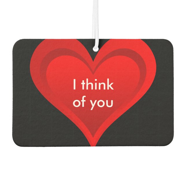 Gradients RED LIEBE HERZ + Ihr Backgr. Ideen Autolufterfrischer (Vorderseite)