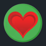 Gradients RED LIEBE HERZ   Ihr Backgr. Ideen Magnet<br><div class="desc">Hübsch Hearts von EDDA Fröhlich / EDDArt | Glückliches Gefühl für Geschenke in der Liebe | Für weitere Produkte & Designs können Sie mich kontaktieren: contact@eddart.de oder schauen Sie hier: www.zazzle.com/prettypatternarts* und hier: www.zazzle.com/eddartshop* und hier: www.zazzle.de/eddartiful*</div>