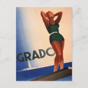Grado, Italien Vintage Travel Postcard Postkarte