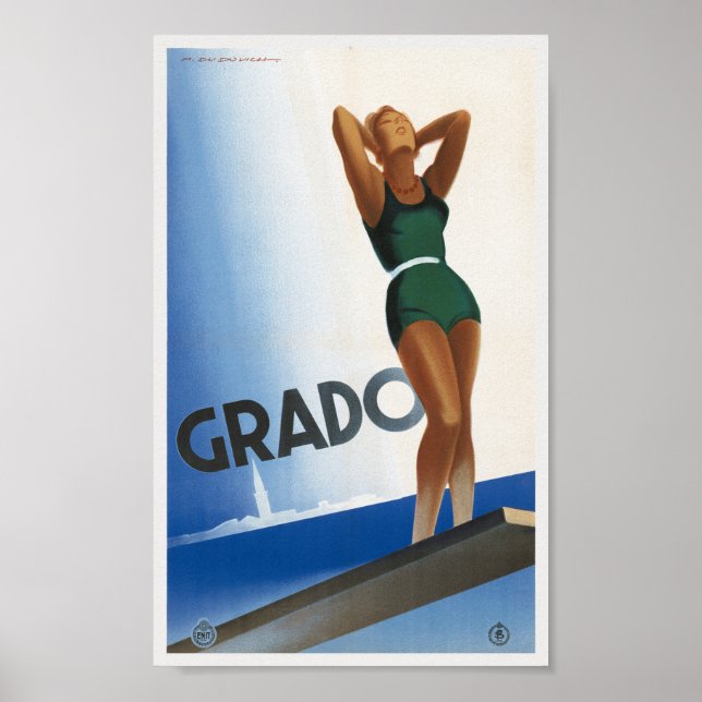 Grado Italy Vintage Poster 1933 (Vorne)