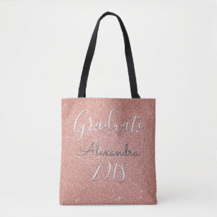 Graduate 2018 Rose Gold - Rosa Glitzer
