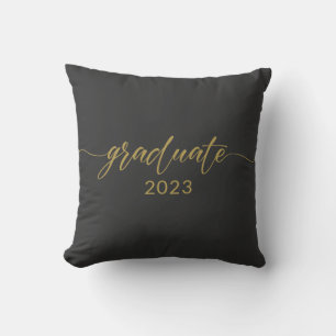 Graduate 2023 Gold Calligraphy Design Kissen