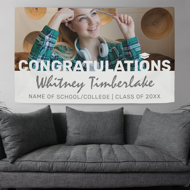 Graduate 2025 Foto Glückwunsch Banner (Von Creator hochgeladen)