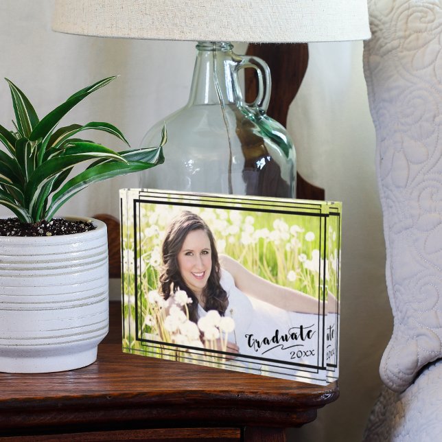 Graduate 20xx 12x18 Horizontal Black Border Fotoblock (Von Creator hochgeladen)
