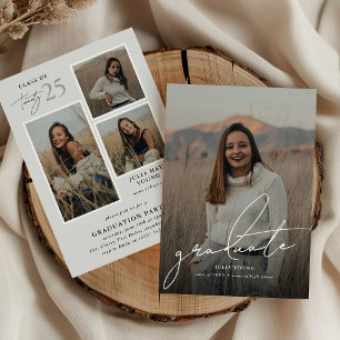 Graduate-4-Fotocollage-Graduierungspartei Einladung