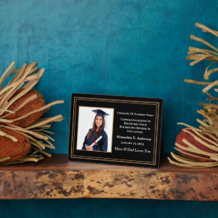 Graduate Abschluss Foto School Awards Custom Fotoplatte