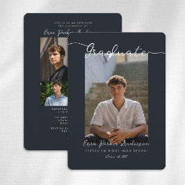 Graduate Announcement and Invitation with Photos Einladung