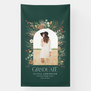 Graduate arch 1 Foto grün botanisch modern Banner