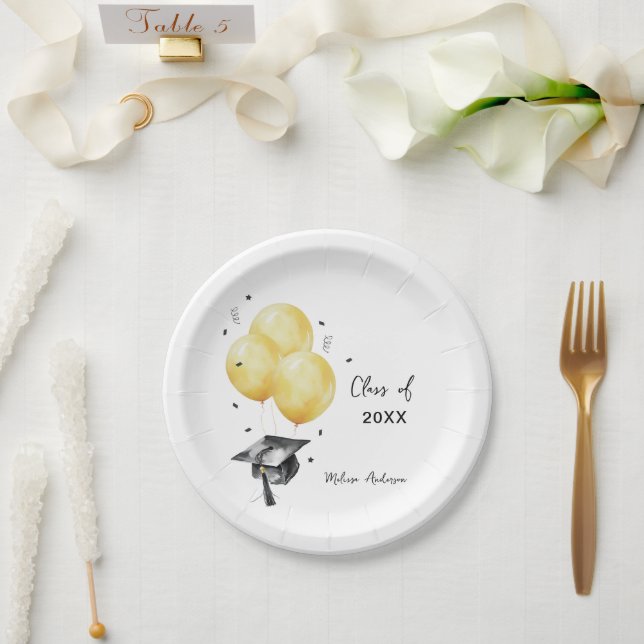 Graduate Balloons Pappteller (Hochzeit)