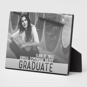 GRADUATE Banner Geschenk des Abschlusses Foto Plaq Fotoplatte