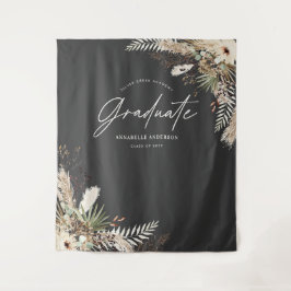 Graduate Bevorzugen Pampas eucalyptus elegant schw Wandteppich