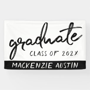 Graduate Black Script   Klassischer Keepake mit de Banner