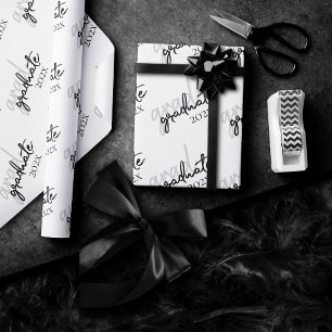 Graduate Black Script Klassischer Keepake mit de Geschenkpapier